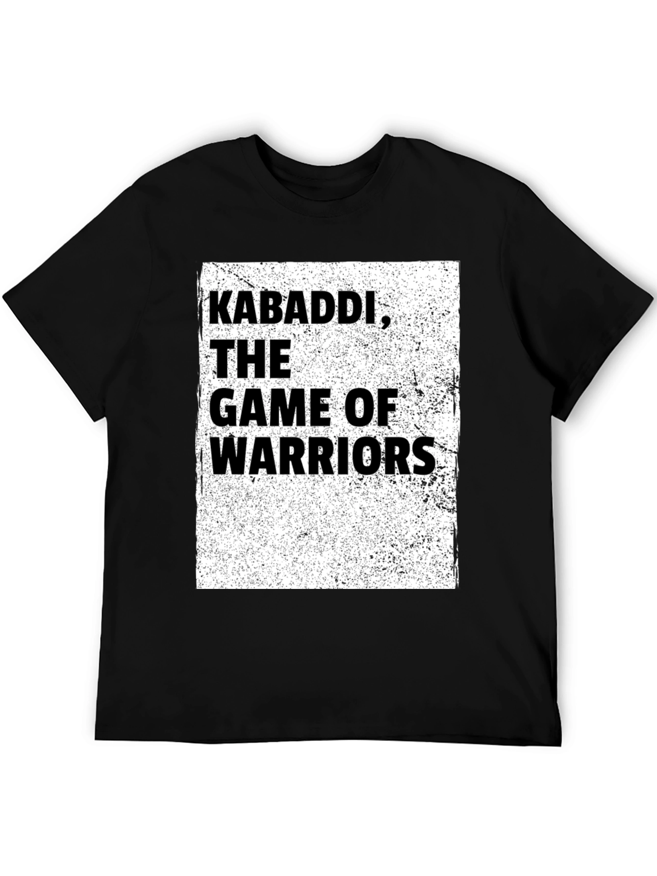 Kabaddi Warrior T-Shirt - Game of Warriors Black Tee