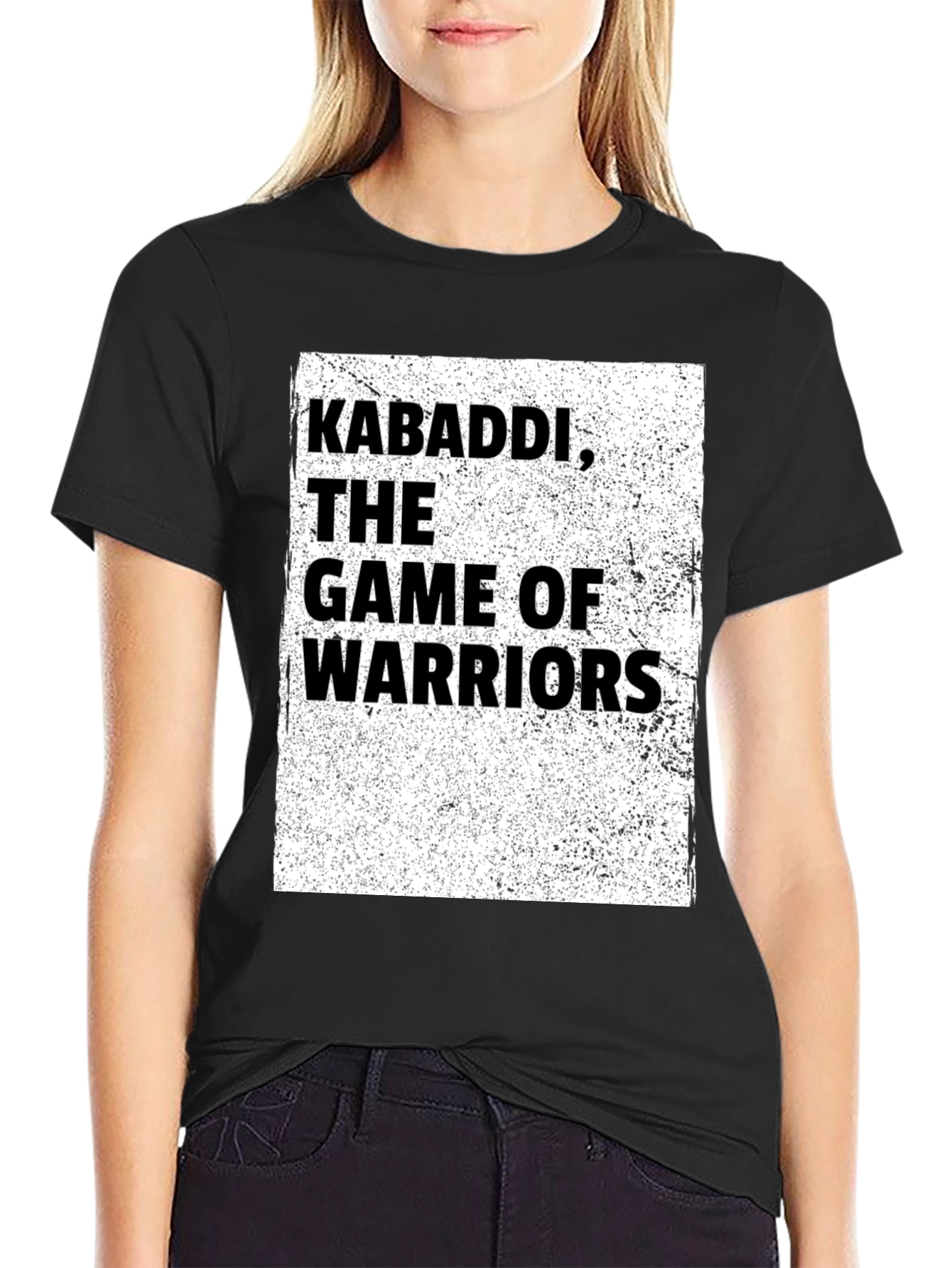 Kabaddi Warrior T-Shirt - Game of Warriors Black Tee