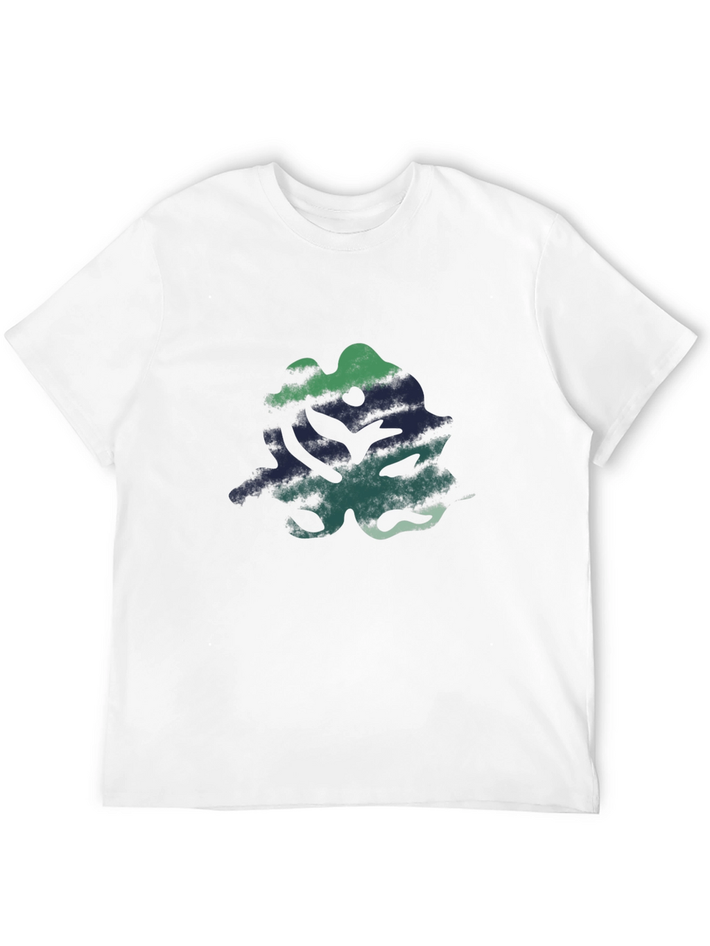 Abstract Graphic Print Black Casual T-Shirt