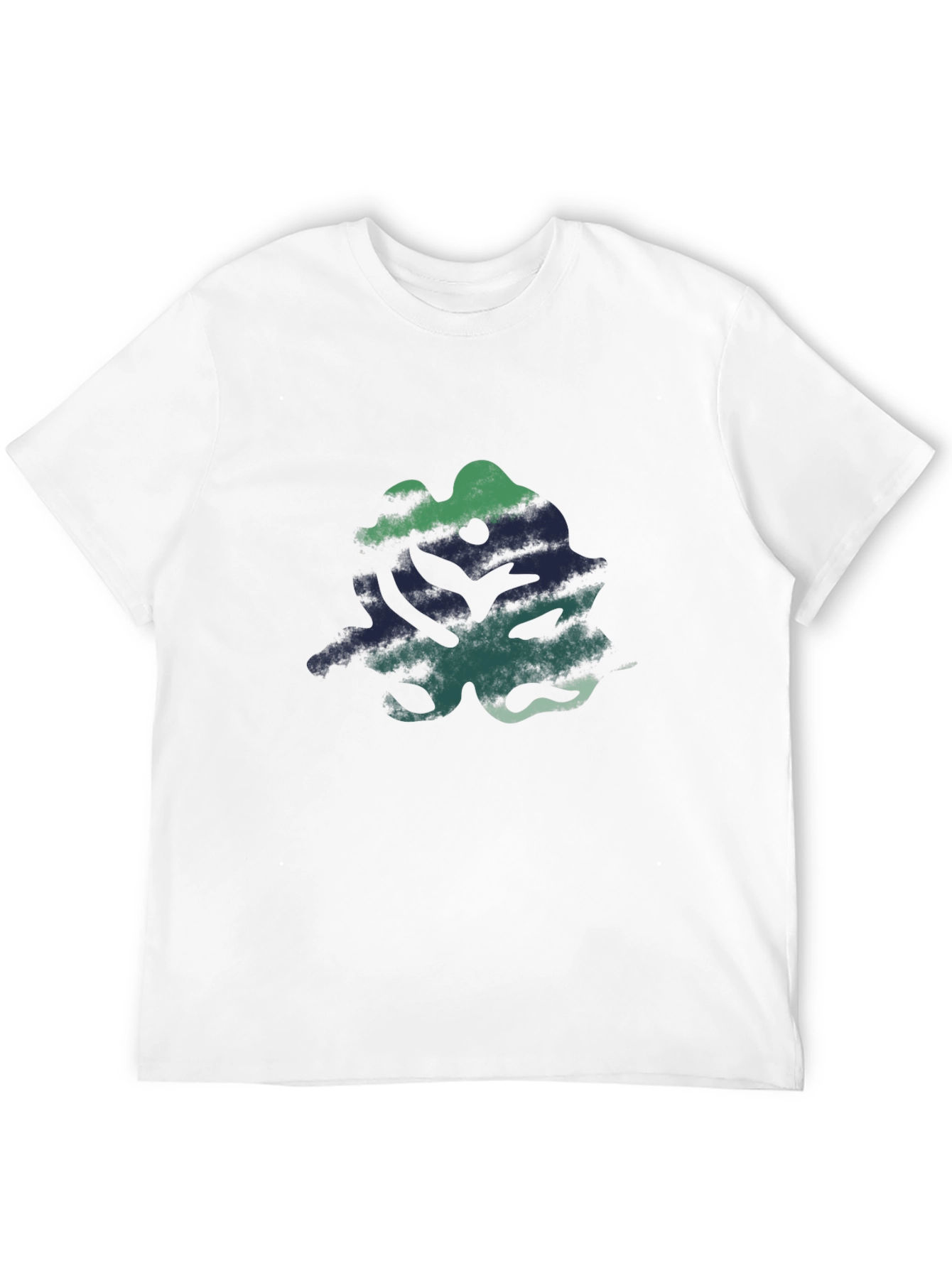 Abstract Graphic Print Black Casual T-Shirt