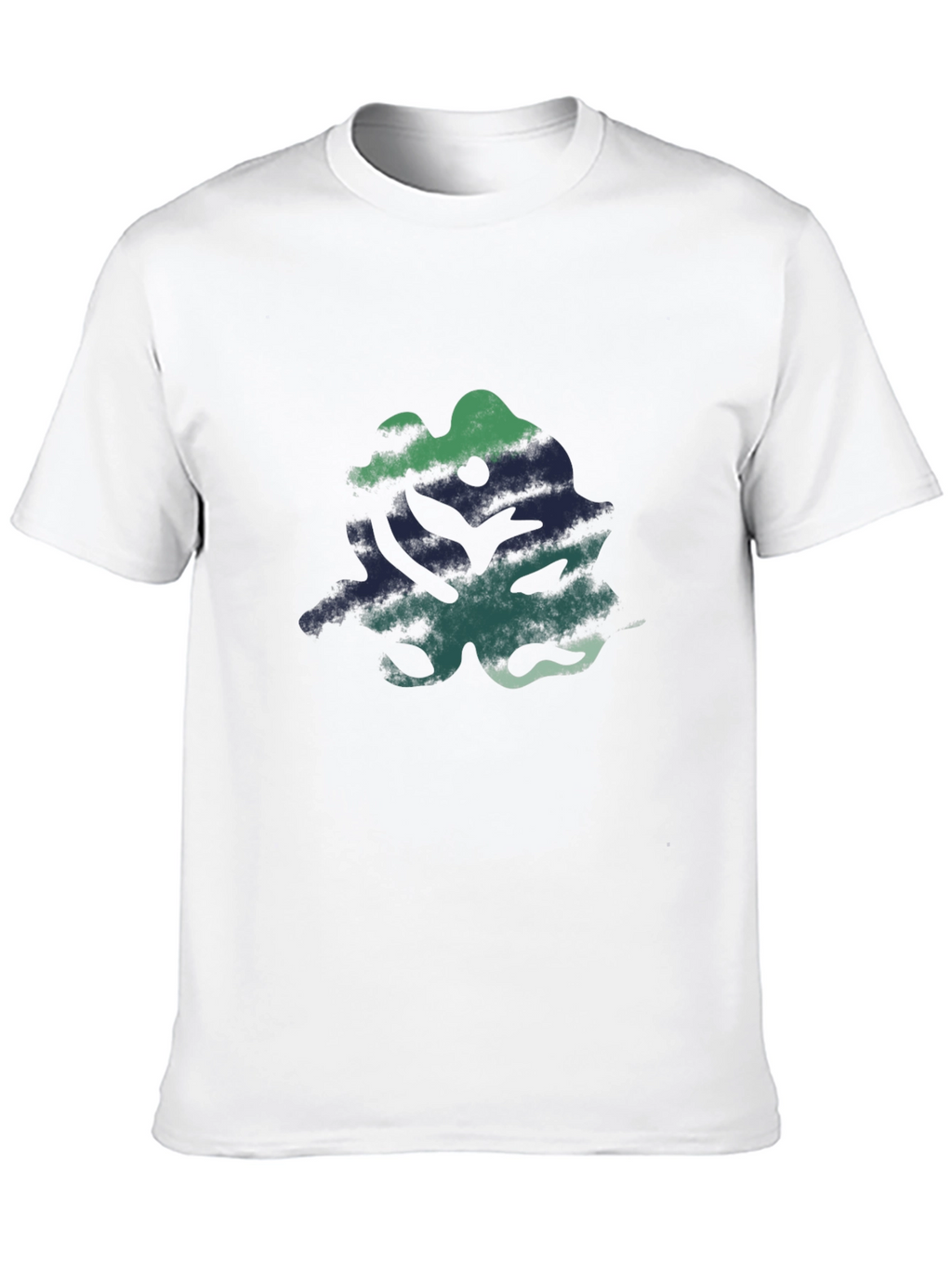 Abstract Graphic Print Black Casual T-Shirt