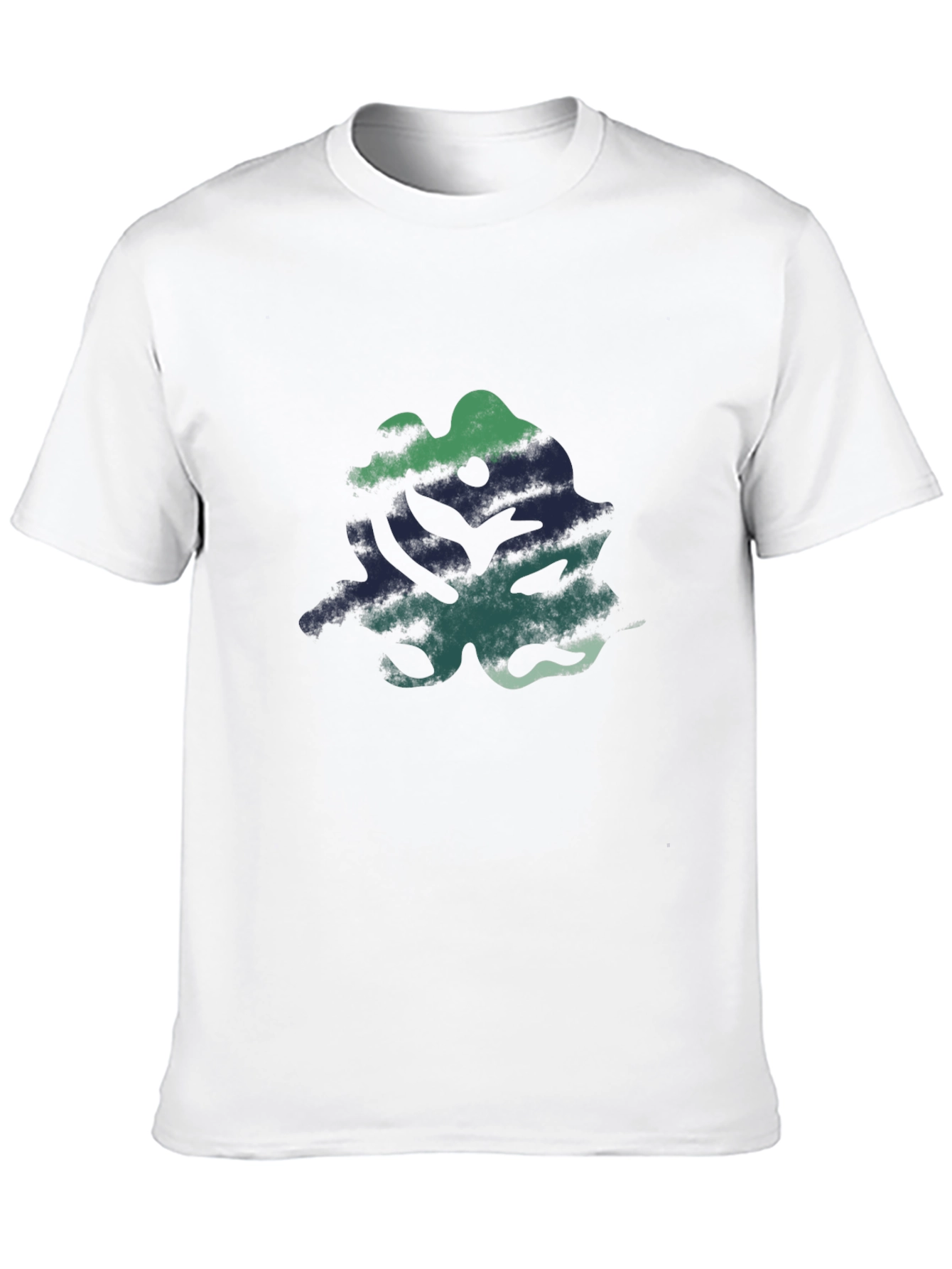 Abstract Graphic Print Black Casual T-Shirt