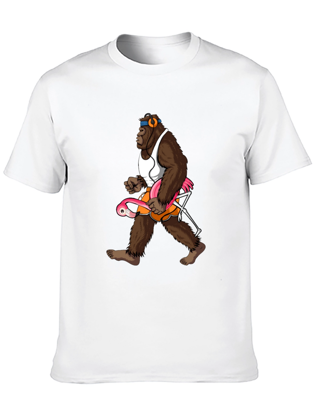 Gorilla Flamingo T-Shirt - Funny Animal Tee