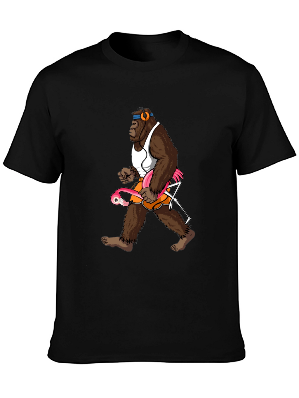 Gorilla Flamingo T-Shirt - Funny Animal Tee