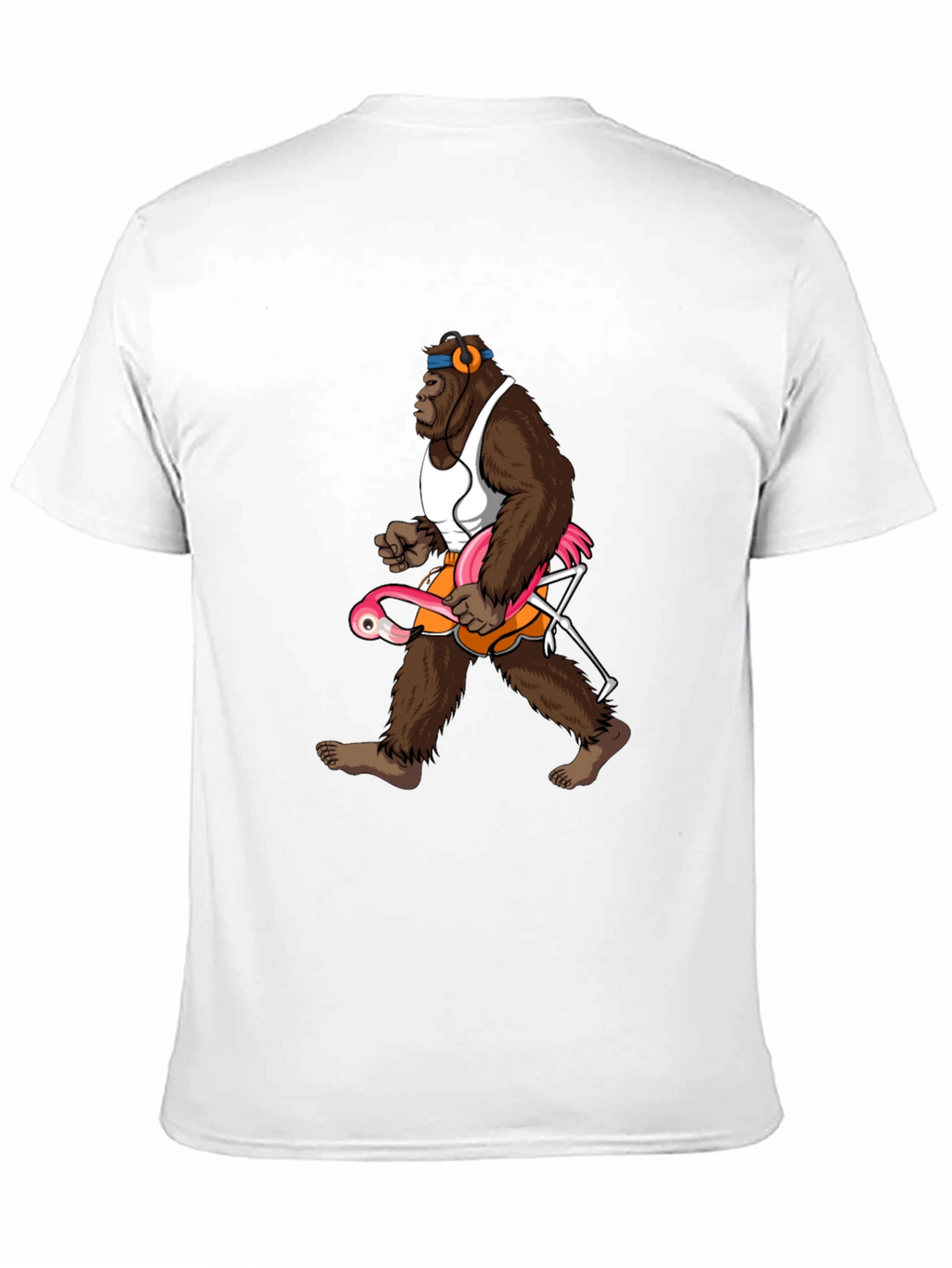 Gorilla Flamingo T-Shirt - Funny Animal Tee