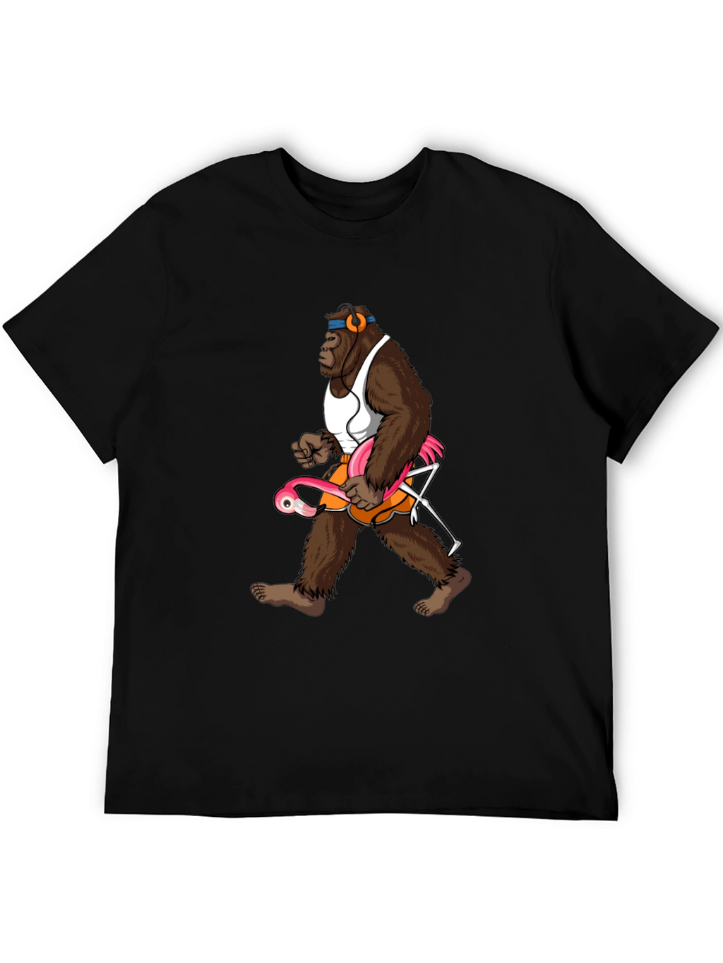 Gorilla Flamingo T-Shirt - Funny Animal Tee