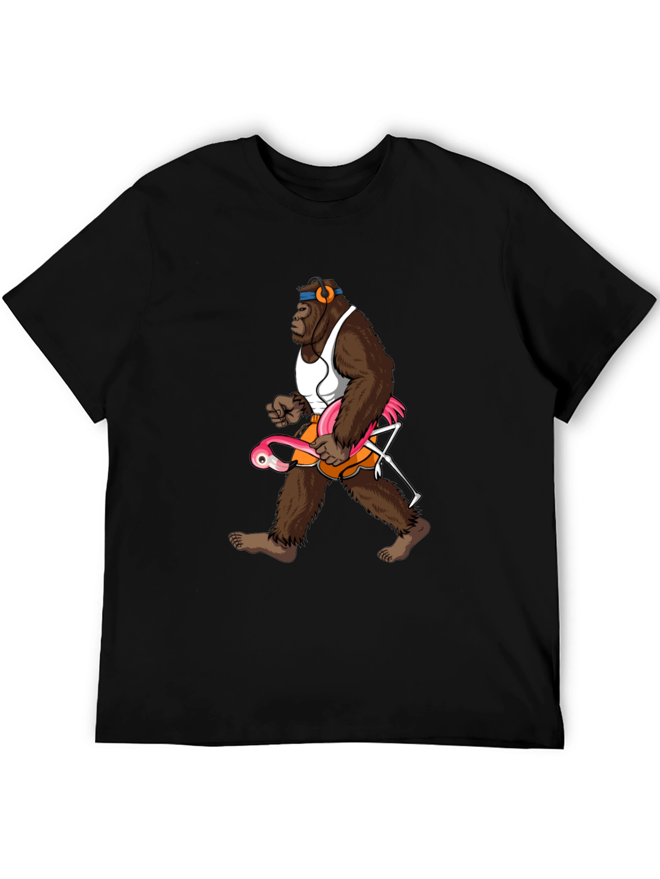 Gorilla Flamingo T-Shirt - Funny Animal Tee