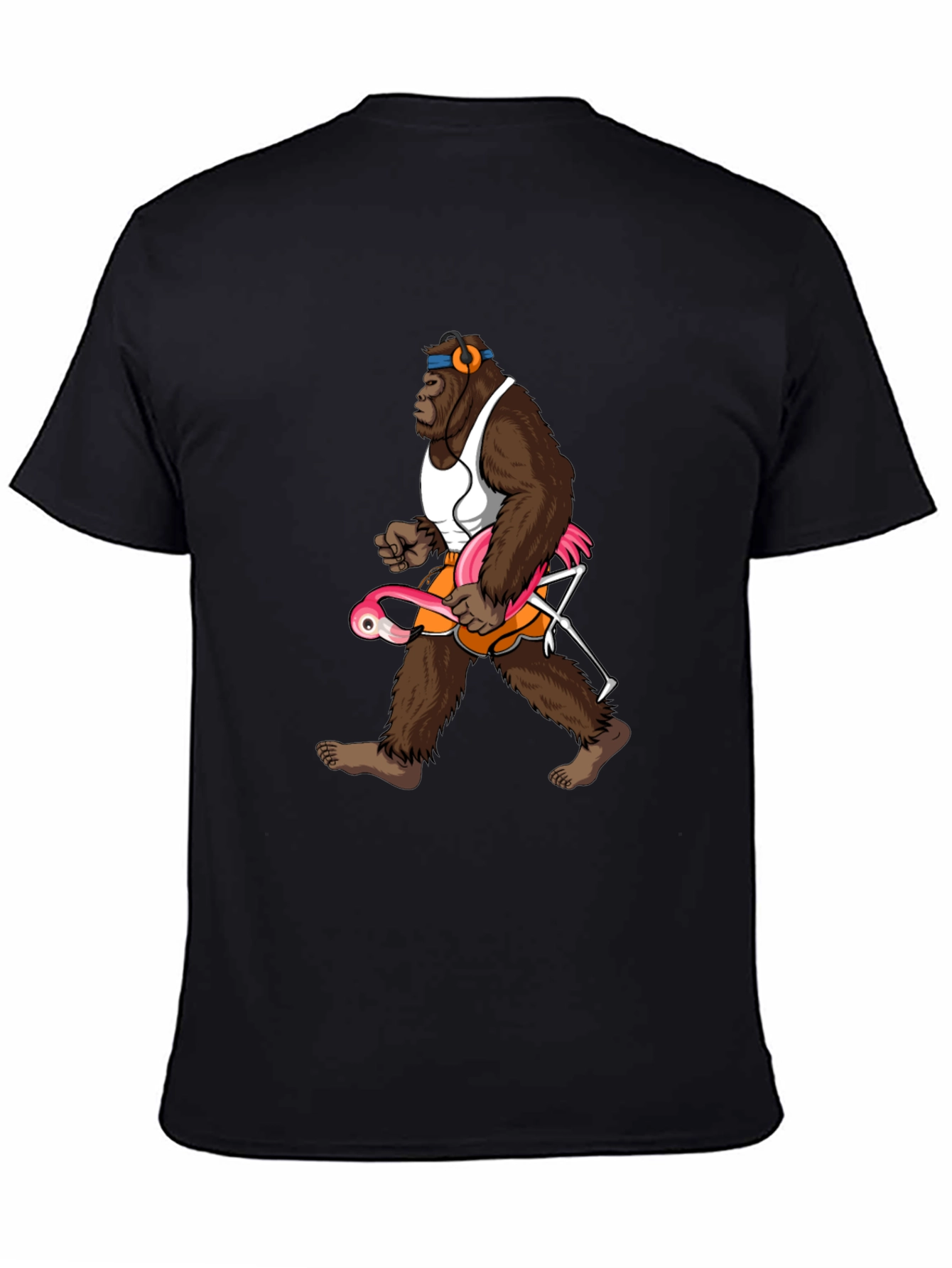 Gorilla Flamingo T-Shirt - Funny Animal Tee