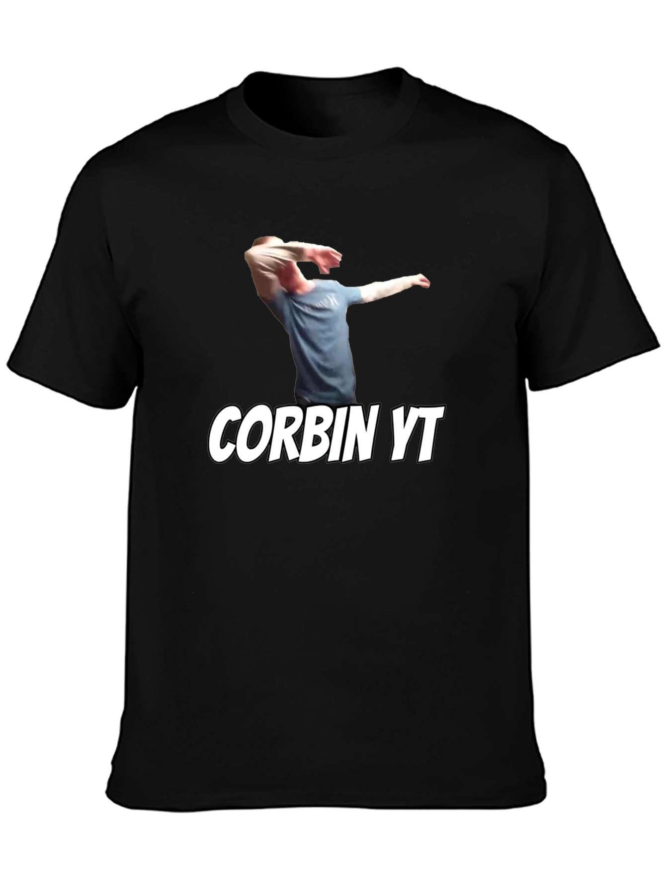 Corbin YT Black Graphic T-Shirt