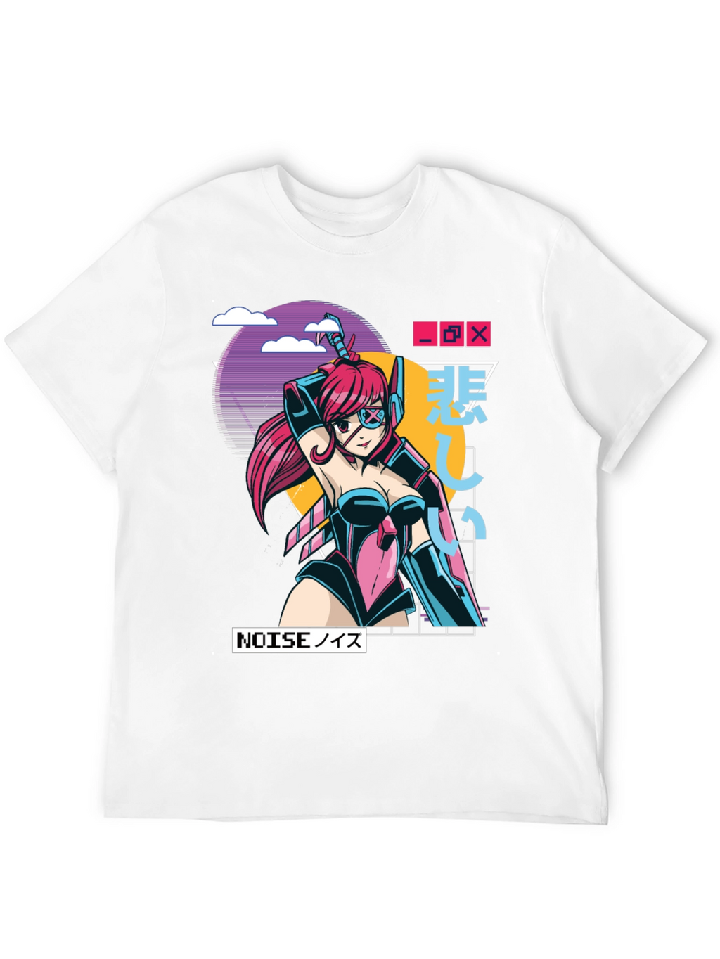 Cyberpunk Anime Graphic Tee - Gamer Style