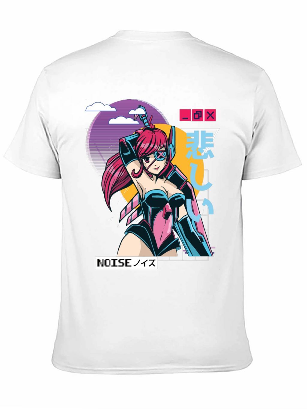 Cyberpunk Anime Graphic Tee - Gamer Style