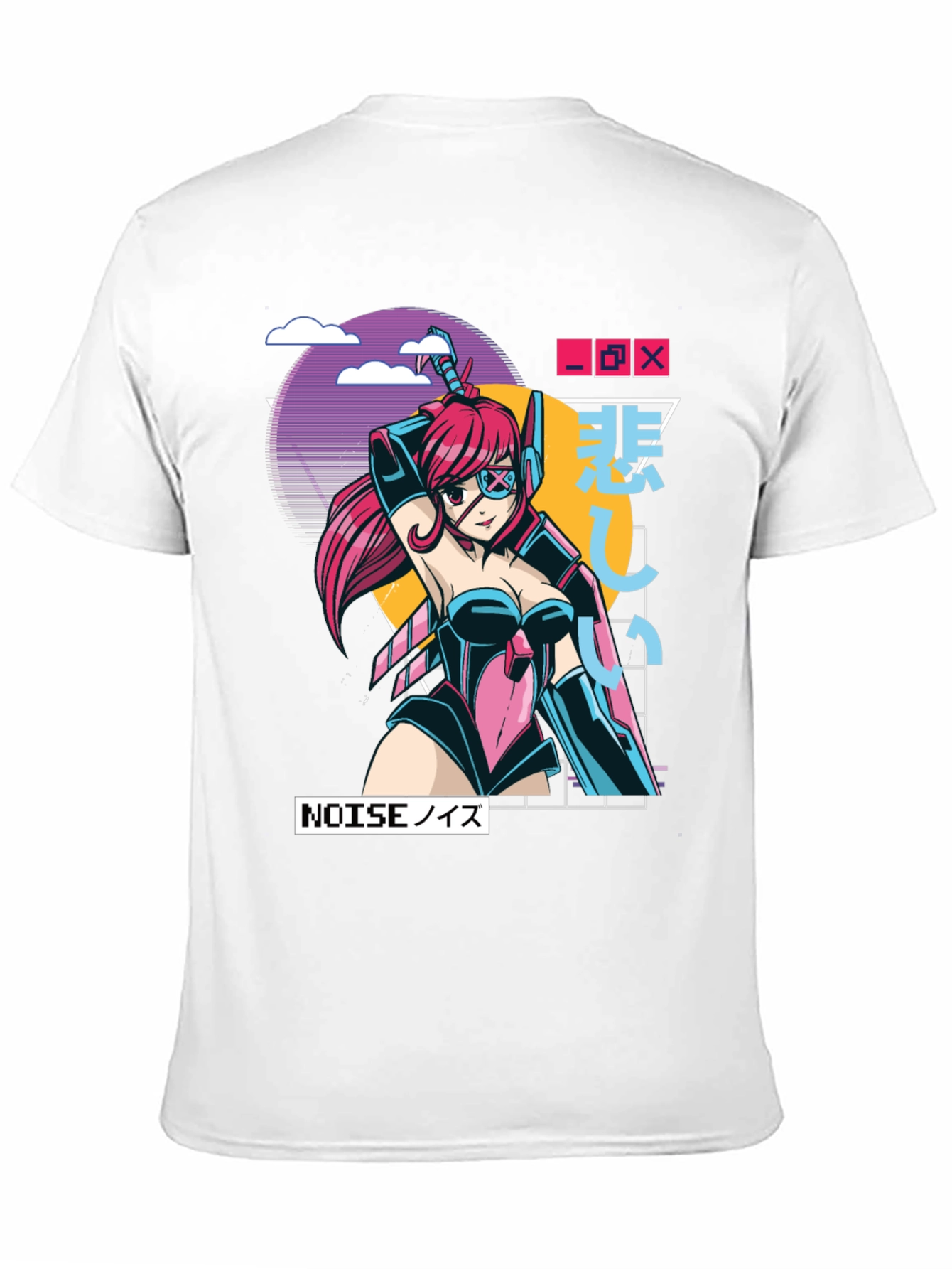 Cyberpunk Anime Graphic Tee - Gamer Style