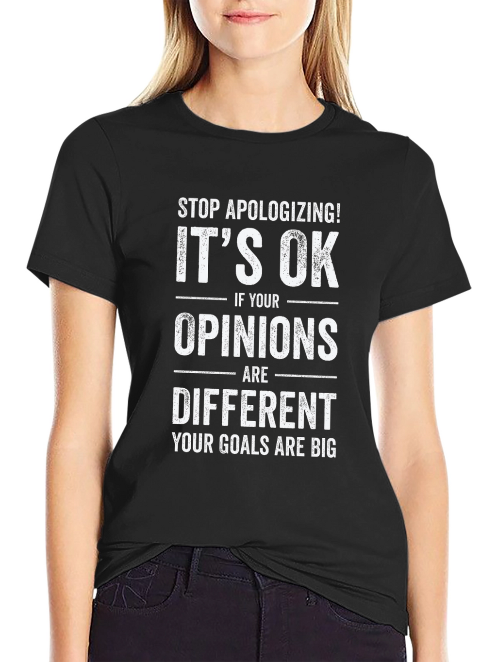 Motivational Graphic Tee - Stop Apologizing T-Shirt