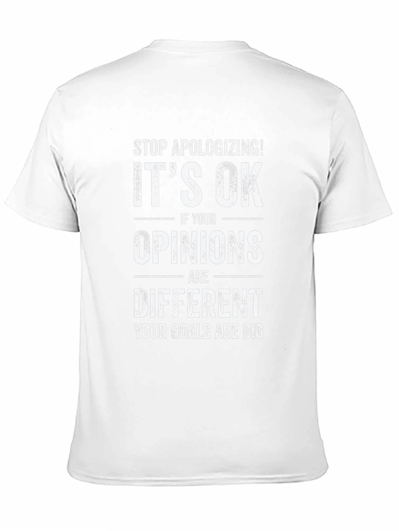Motivational Graphic Tee - Stop Apologizing T-Shirt