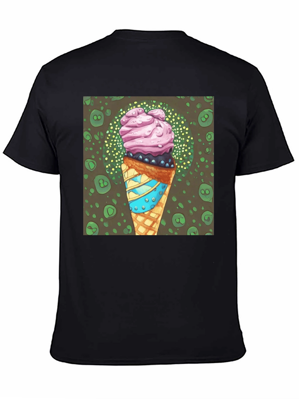 Ice Cream Cone Graphic Tee - Cool Dessert Shirt