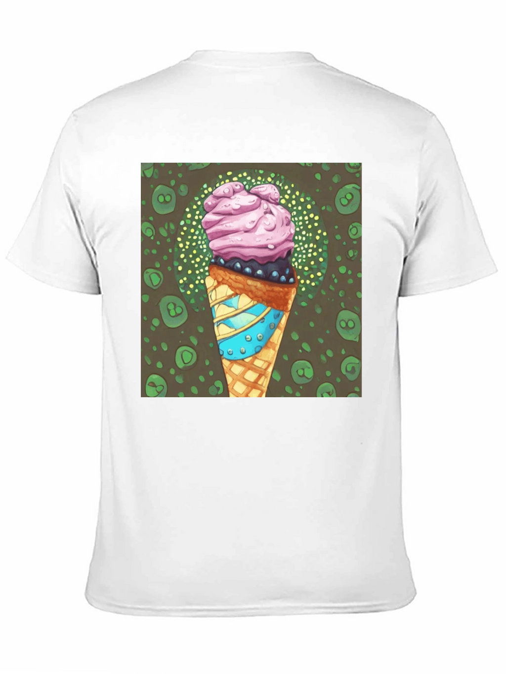 Ice Cream Cone Graphic Tee - Cool Dessert Shirt