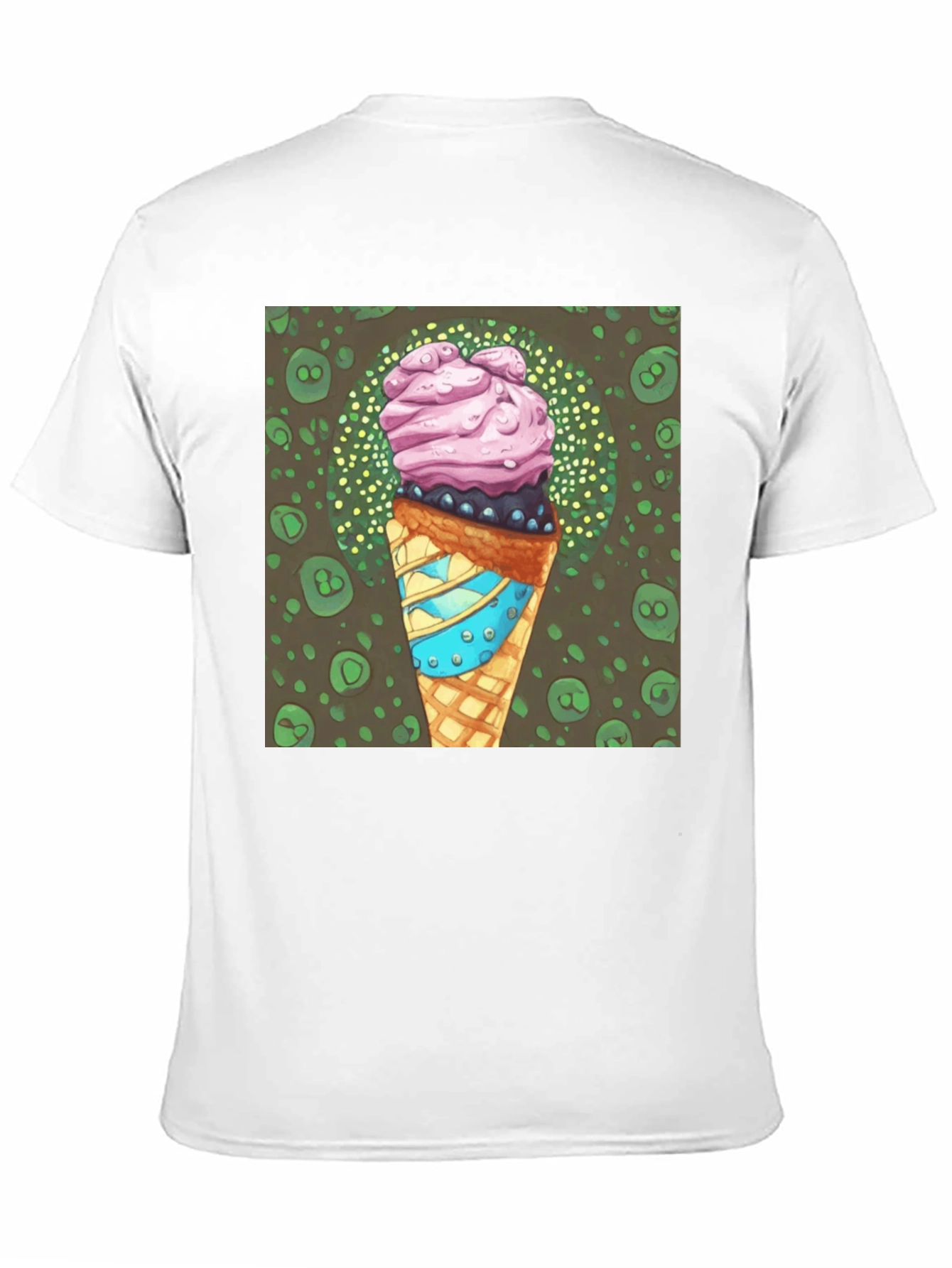 Ice Cream Cone Graphic Tee - Cool Dessert Shirt