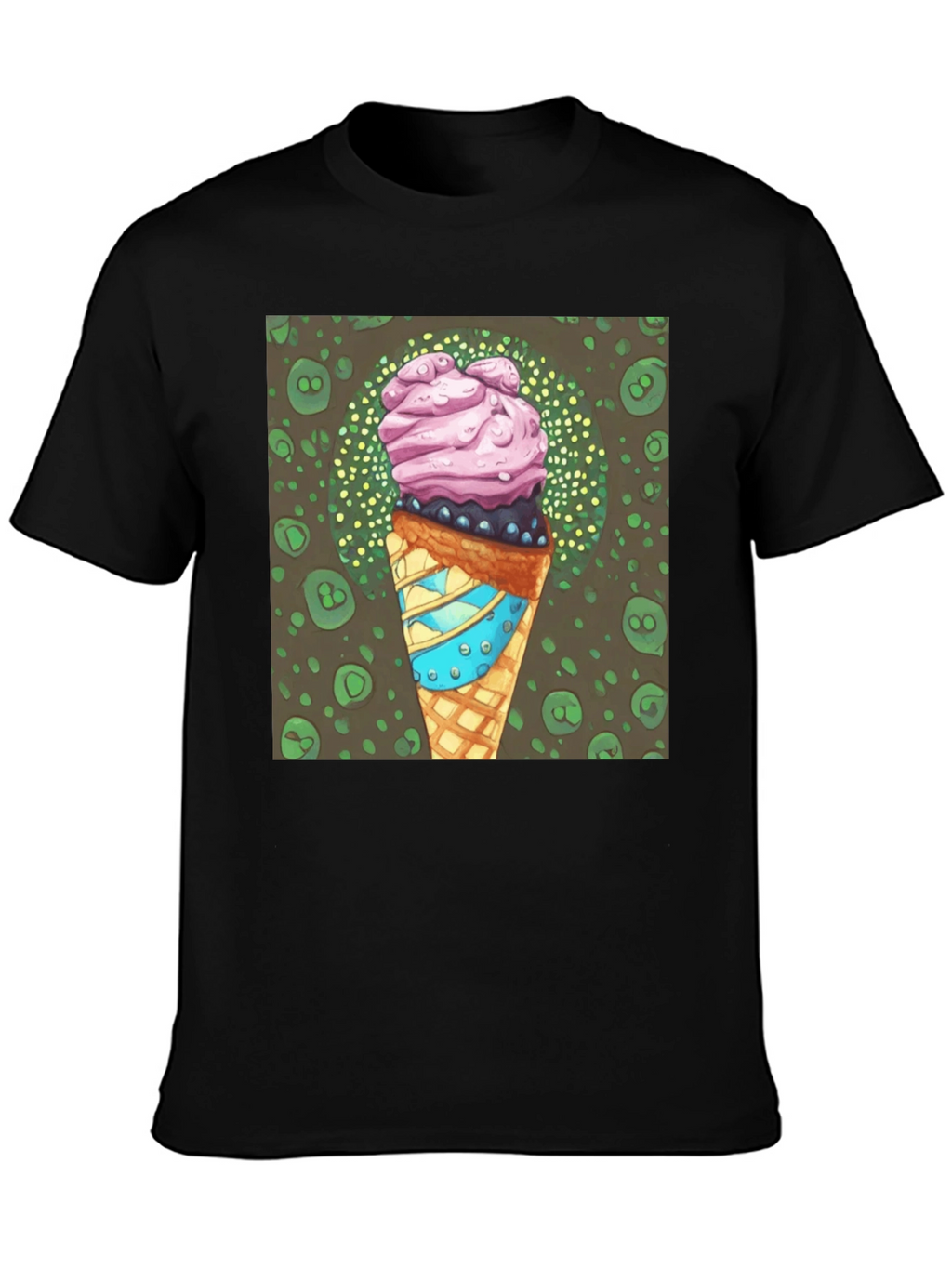 Ice Cream Cone Graphic Tee - Cool Dessert Shirt