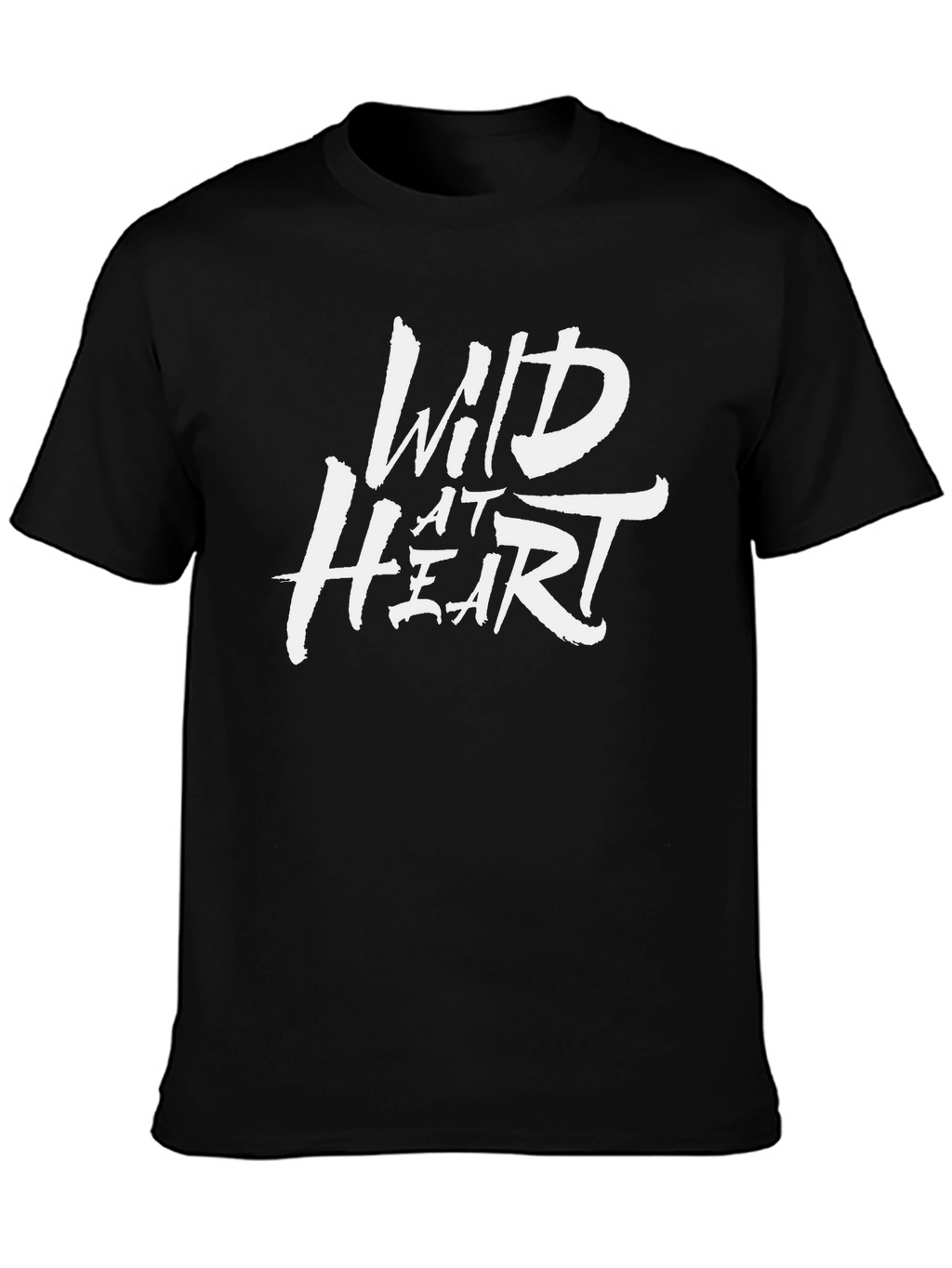 Wild at Heart Graphic Tee - Black Casual T-Shirt