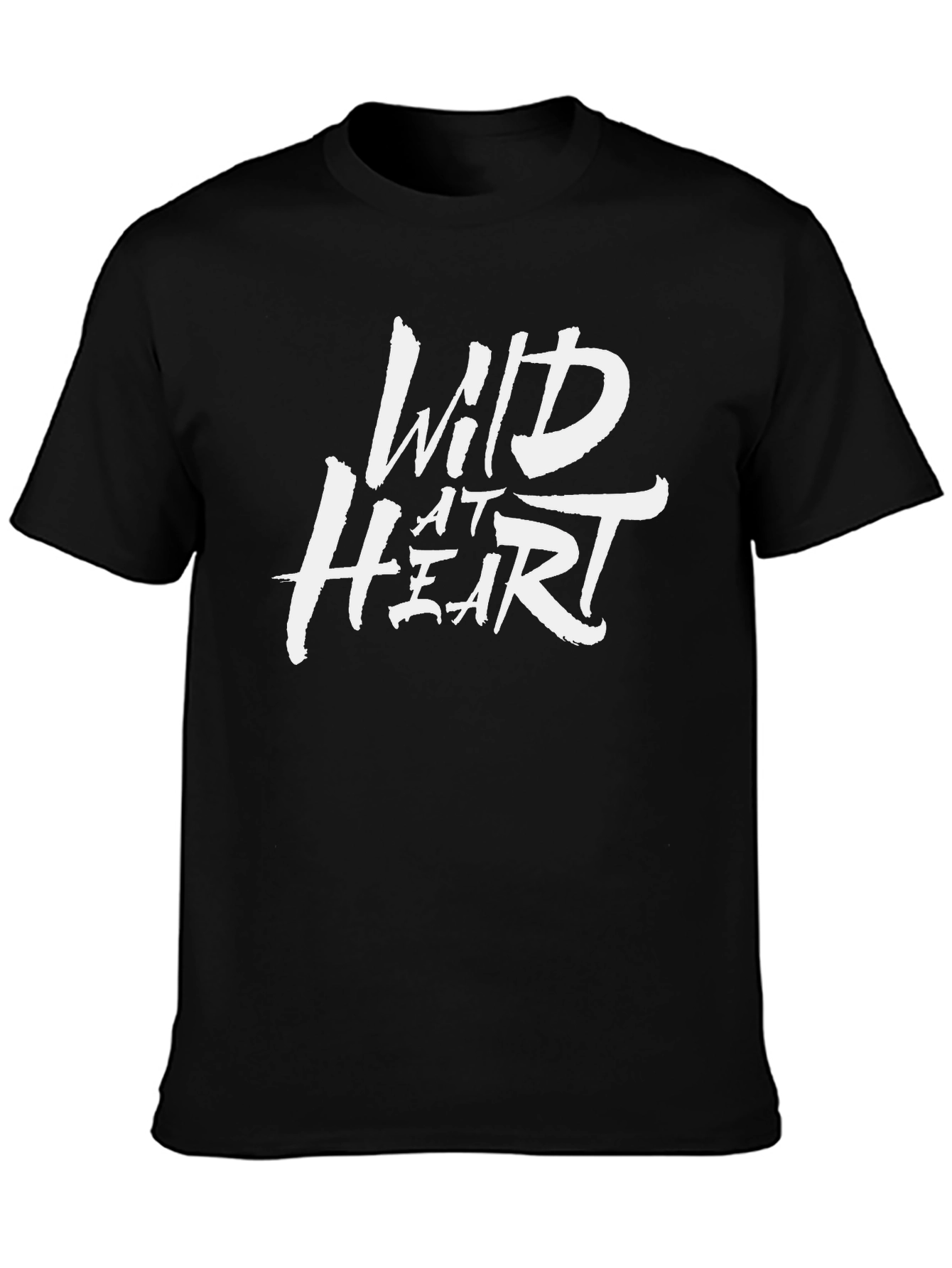 Wild at Heart Graphic Tee - Black Casual T-Shirt