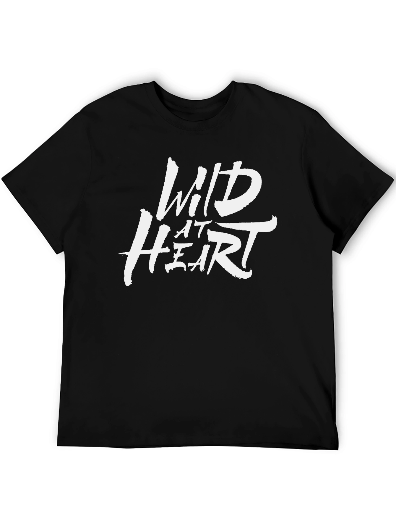 Wild at Heart Graphic Tee - Black Casual T-Shirt