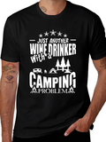 Wine Drinker Camping Problem T-Shirt