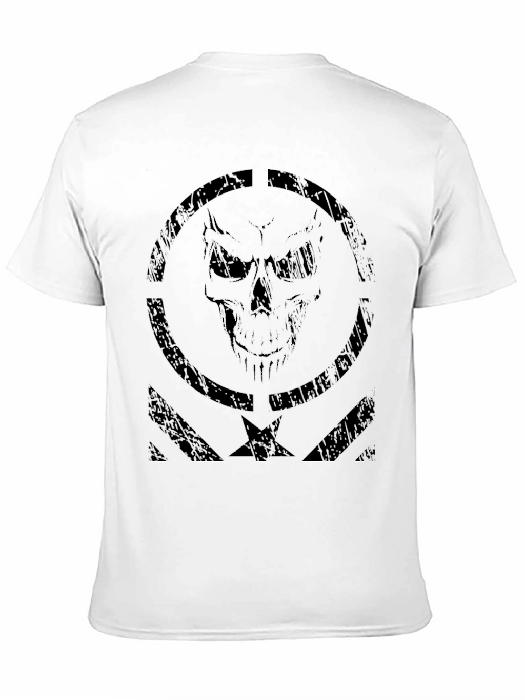Skull Star Graphic Tee - Mens Black T-Shirt
