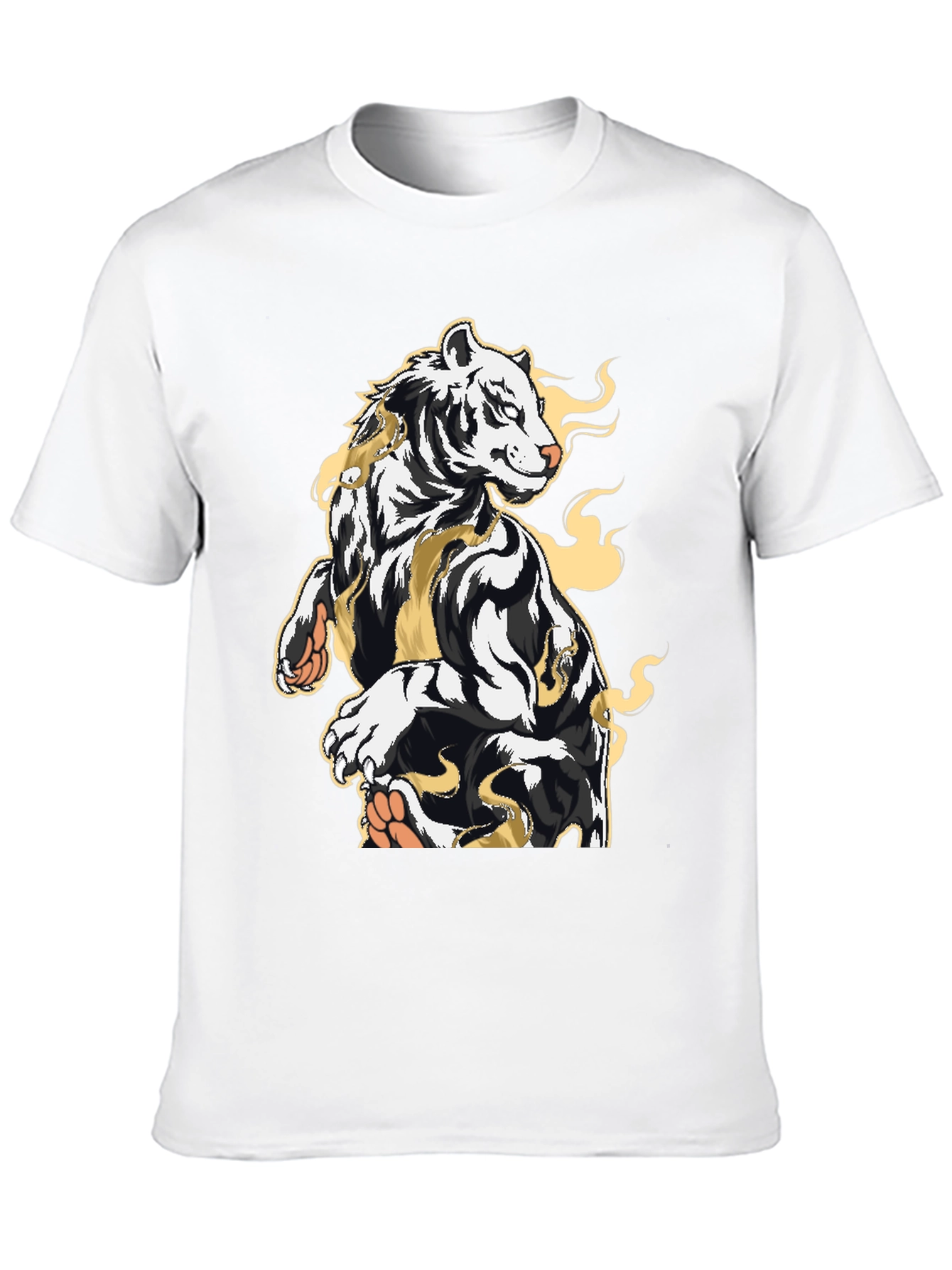 Tiger Graphic Black T-Shirt - Bold Streetwear Style