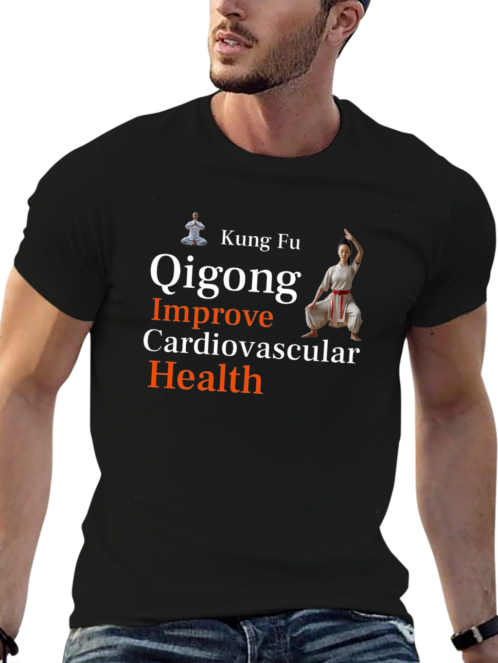 Kung Fu Qigong Cardiovascular Health T-Shirt