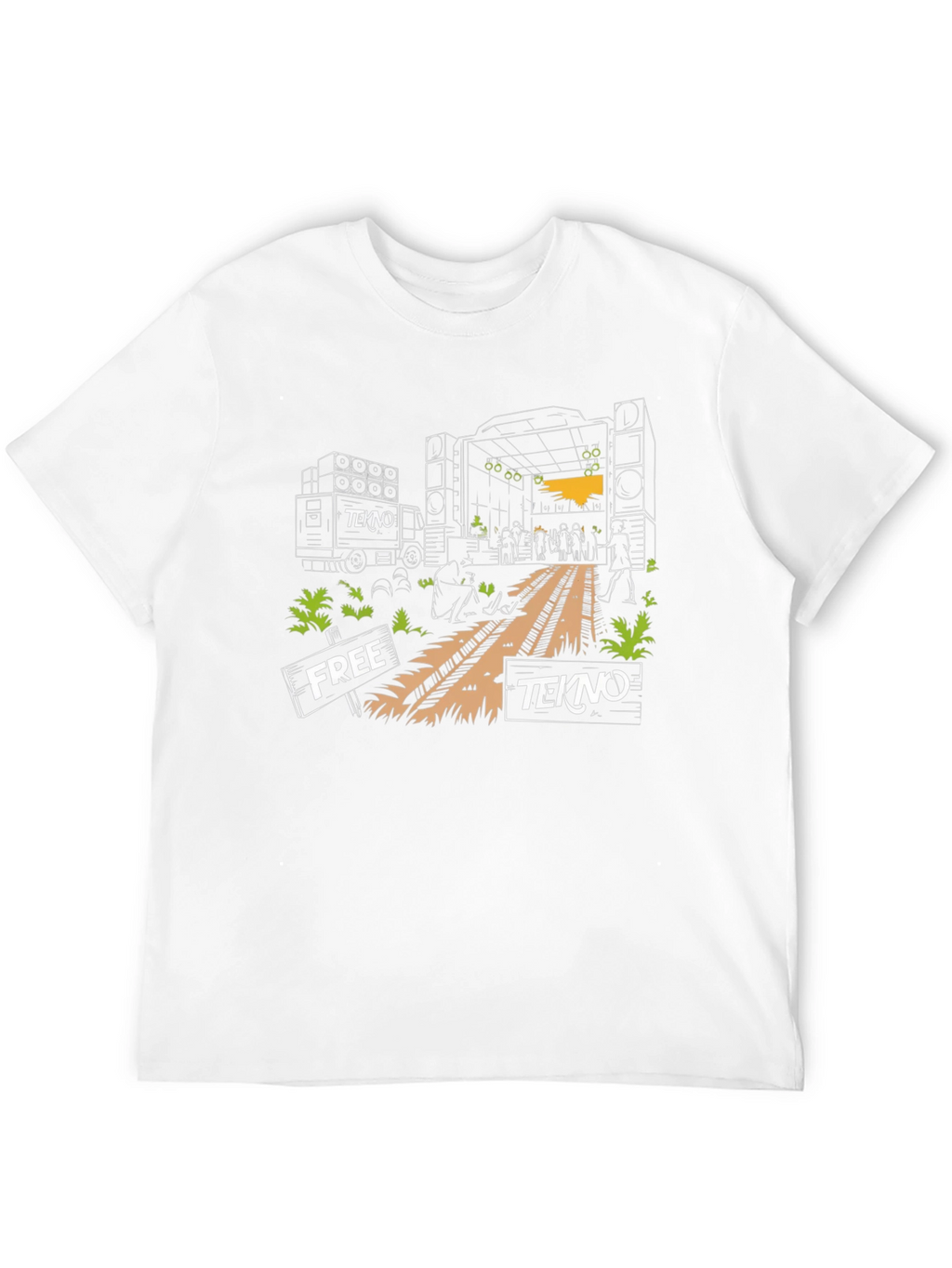 Free Tekno Rave T-Shirt - Music Festival Apparel