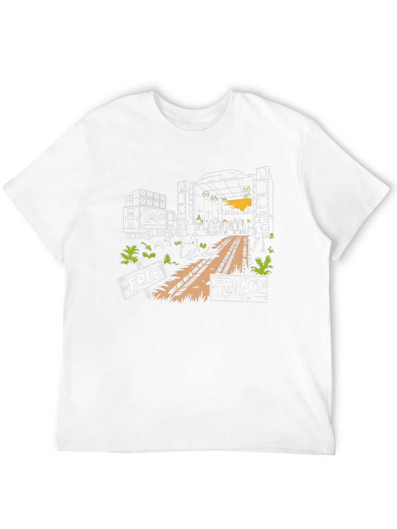 Free Tekno Rave T-Shirt - Music Festival Apparel