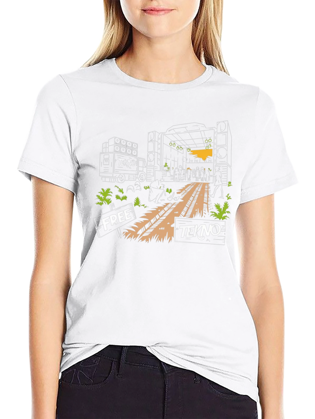 Free Tekno Rave T-Shirt - Music Festival Apparel