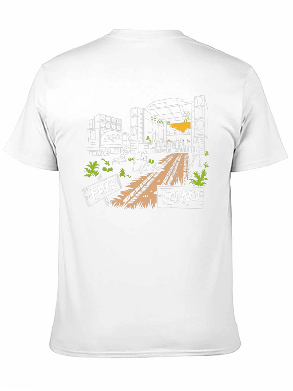 Free Tekno Rave T-Shirt - Music Festival Apparel