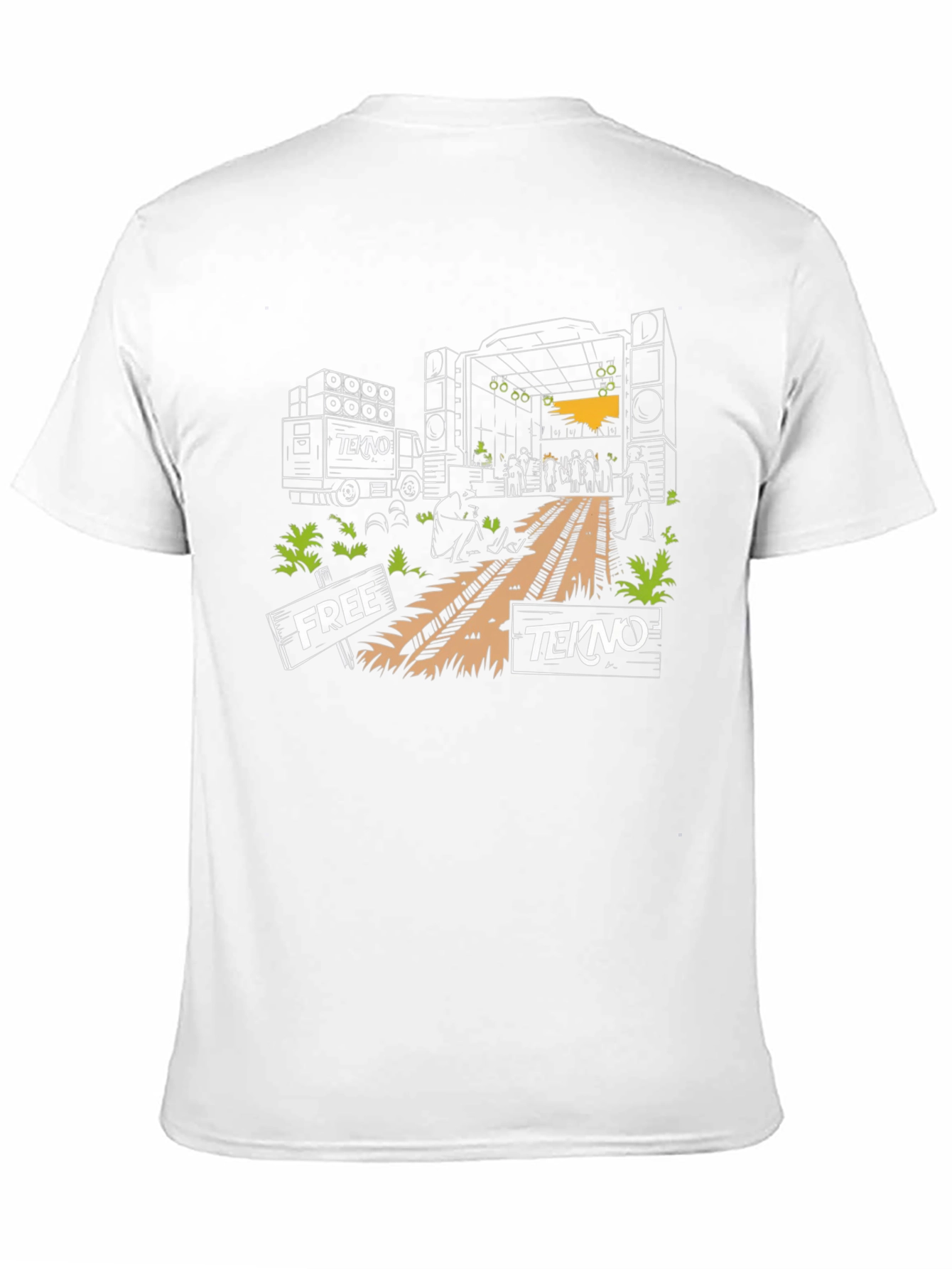 Free Tekno Rave T-Shirt - Music Festival Apparel