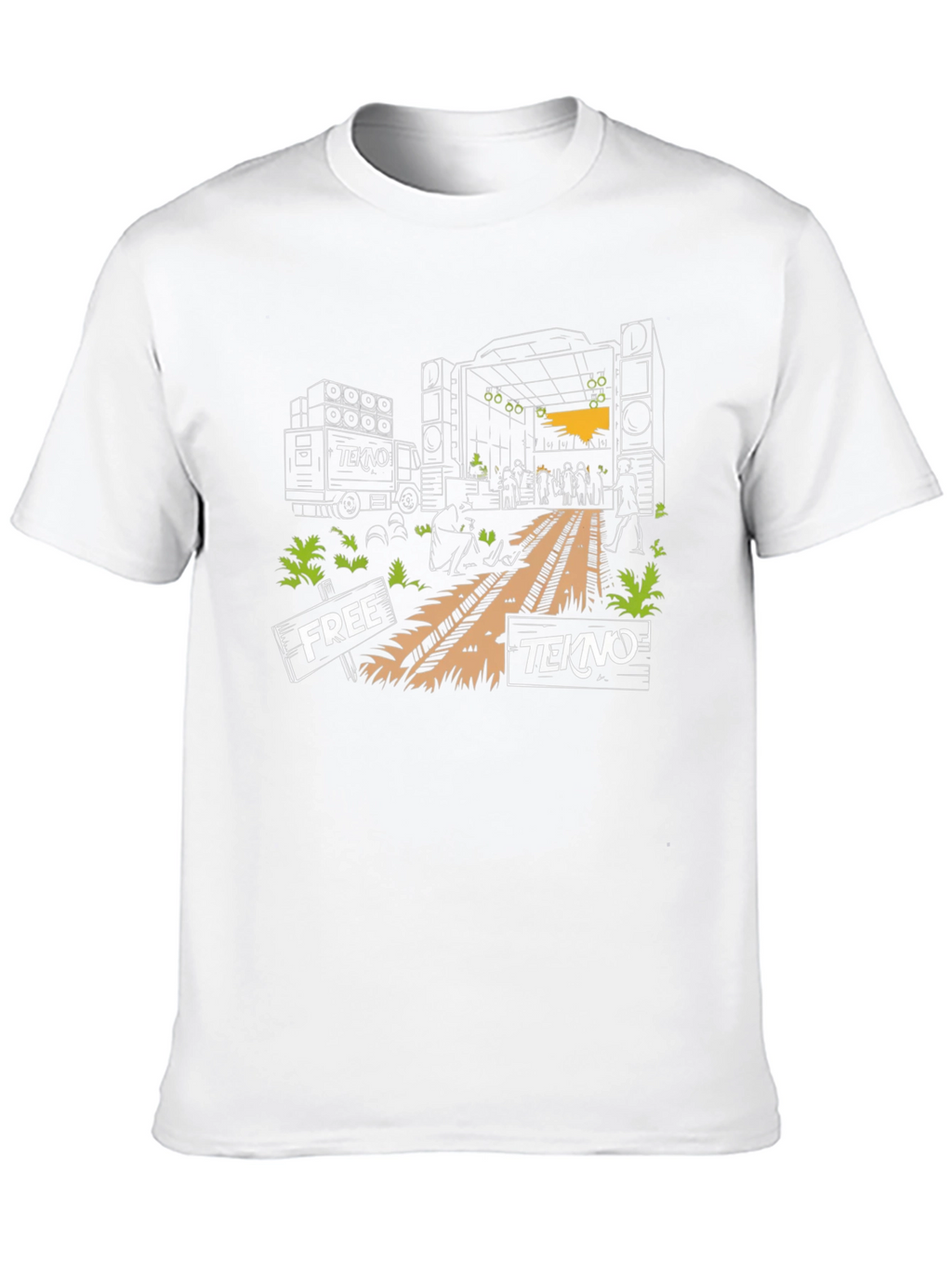 Free Tekno Rave T-Shirt - Music Festival Apparel