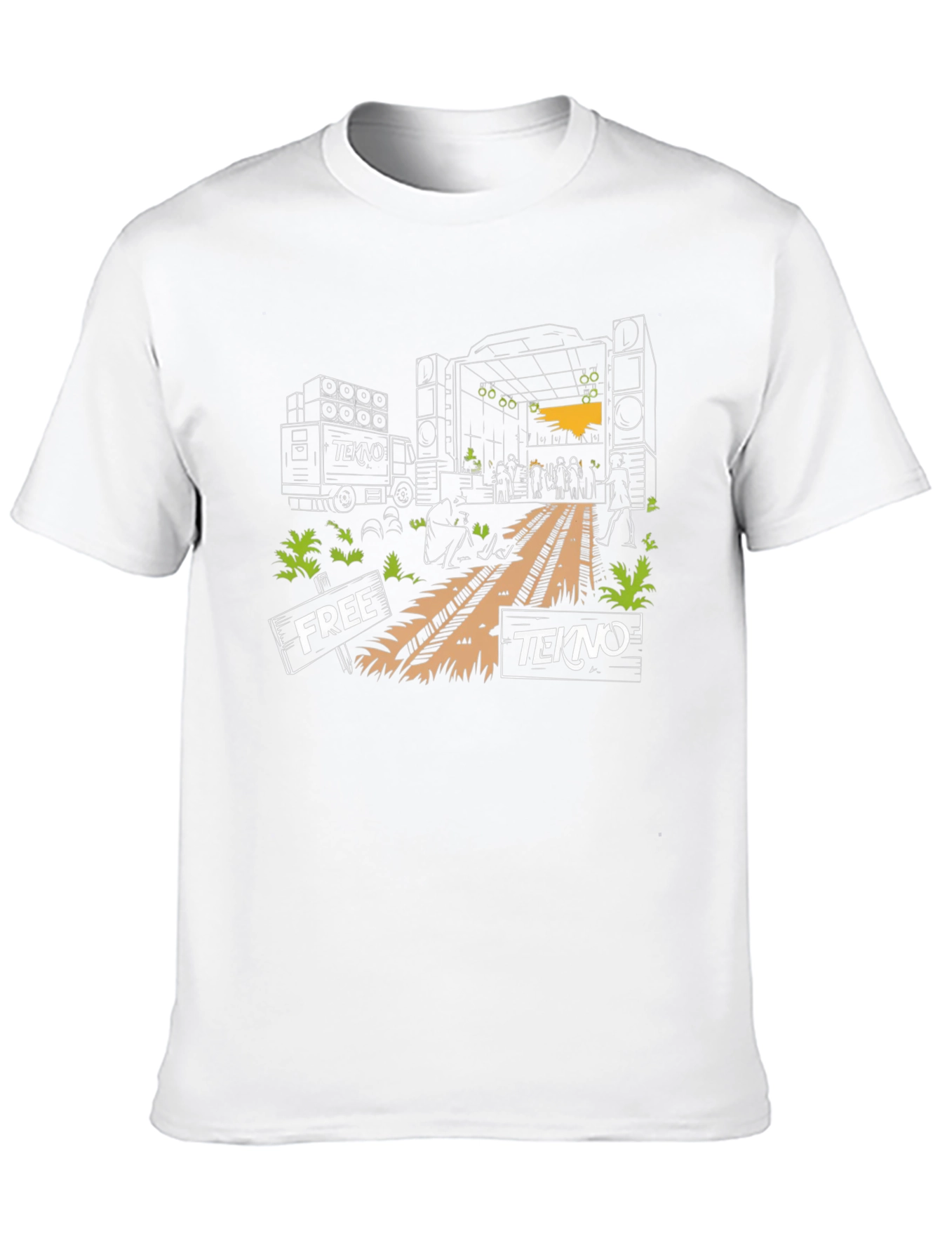 Free Tekno Rave T-Shirt - Music Festival Apparel