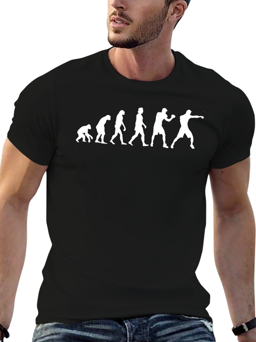Evolution of Boxing Graphic T-Shirt