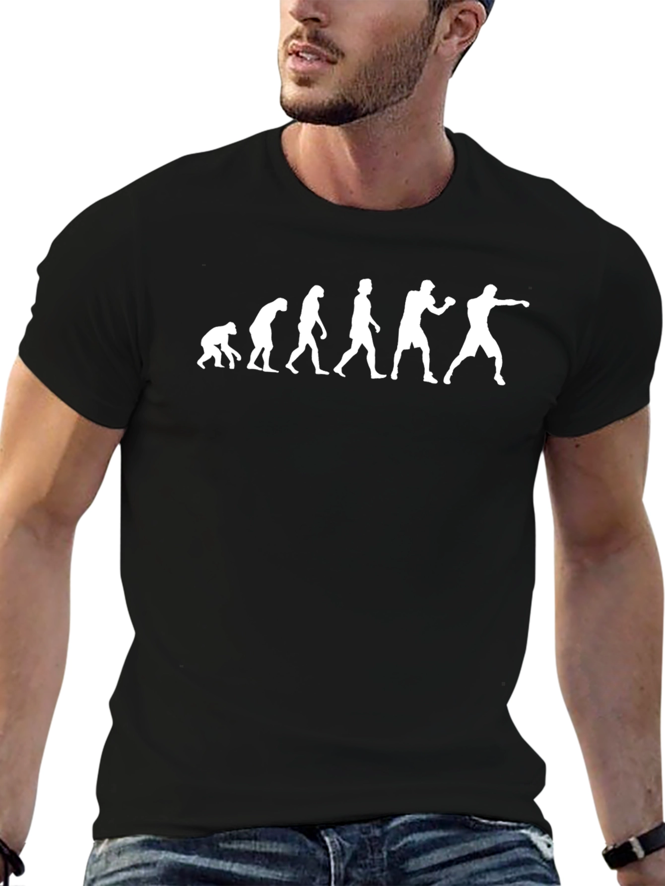 Evolution of Boxing Graphic T-Shirt