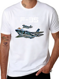 F-35 Lightning II Graphic T-Shirt - Jet Fighter Tee