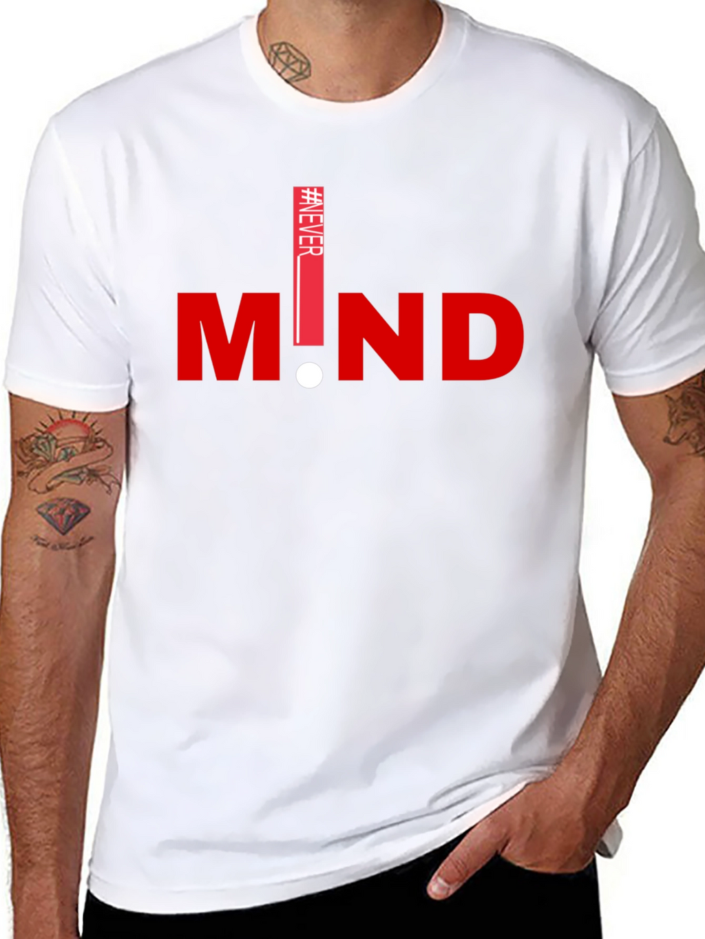 Never Mind Graphic T-Shirt - Stylish Casual Tee