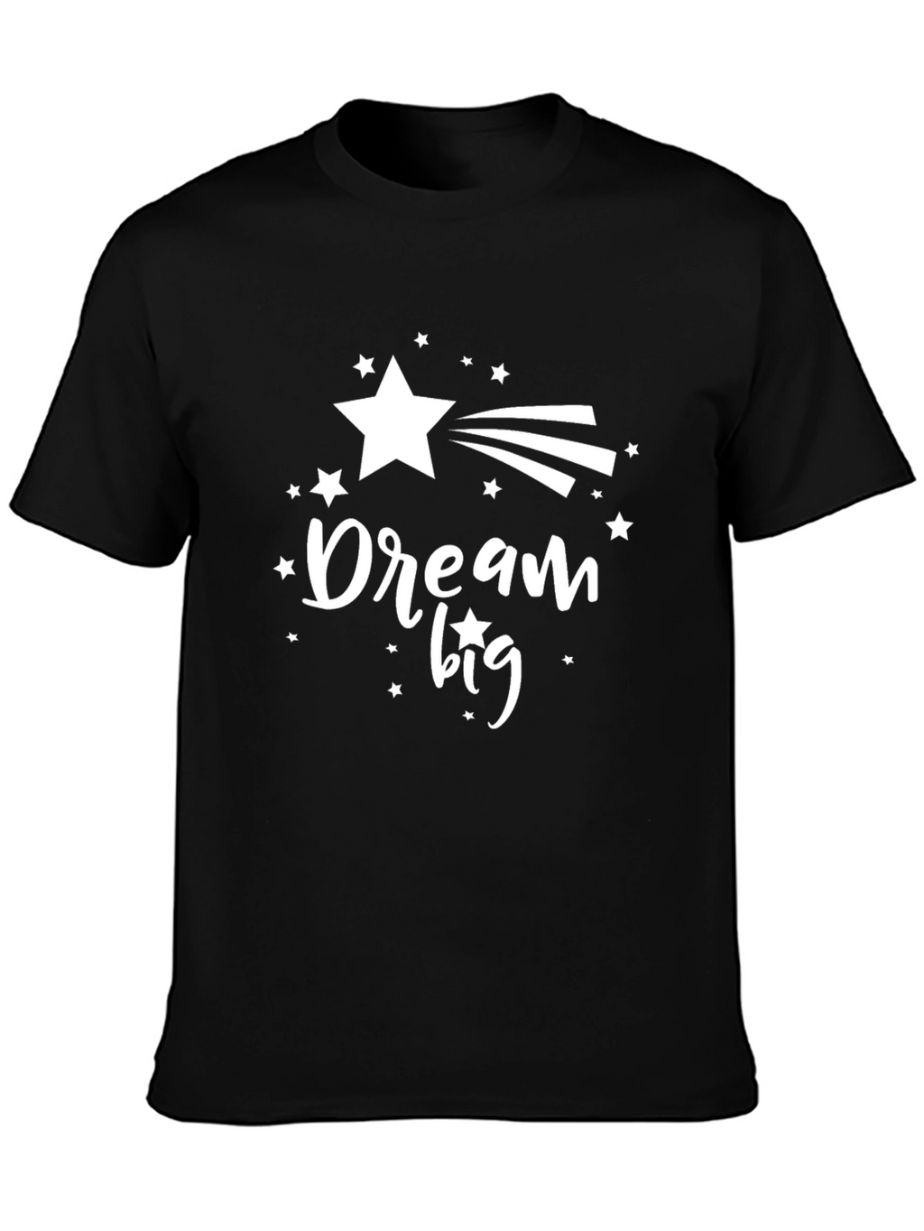 Dream Big Graphic Tee - Stylish Black Cotton T-Shirt