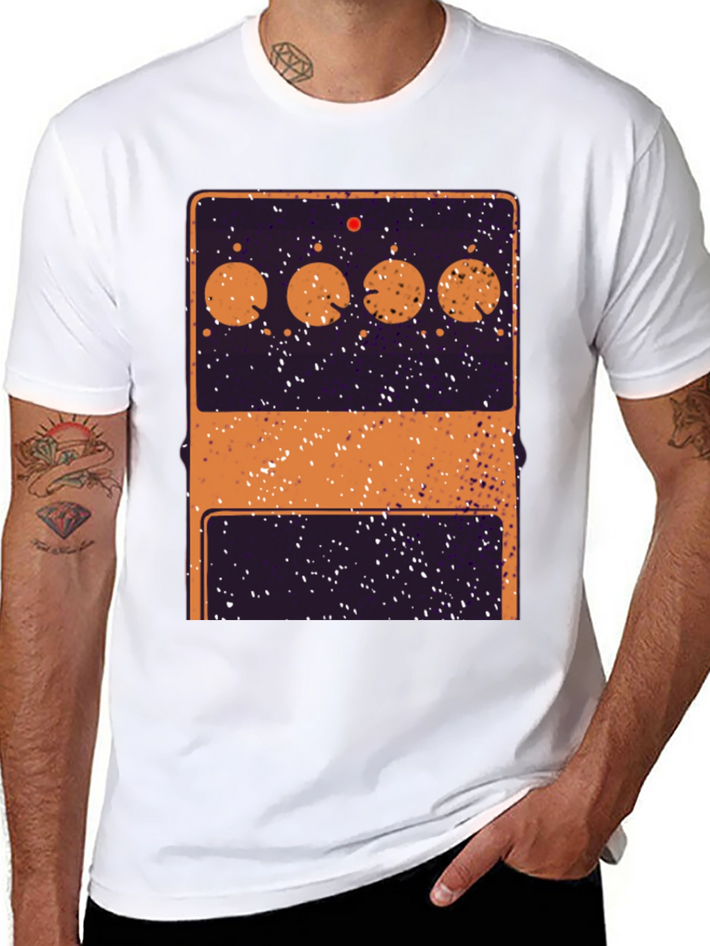 Guitar Pedal T-Shirt - Music Lover Tee