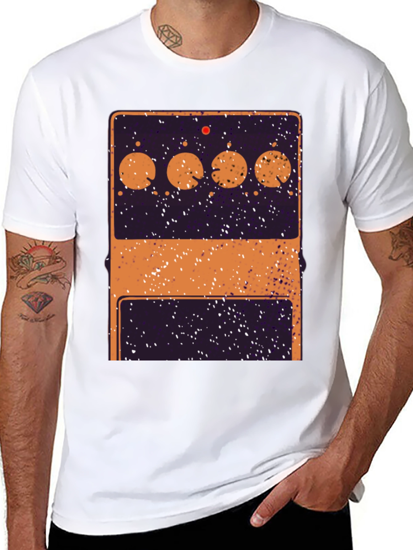 Guitar Pedal T-Shirt - Music Lover Tee