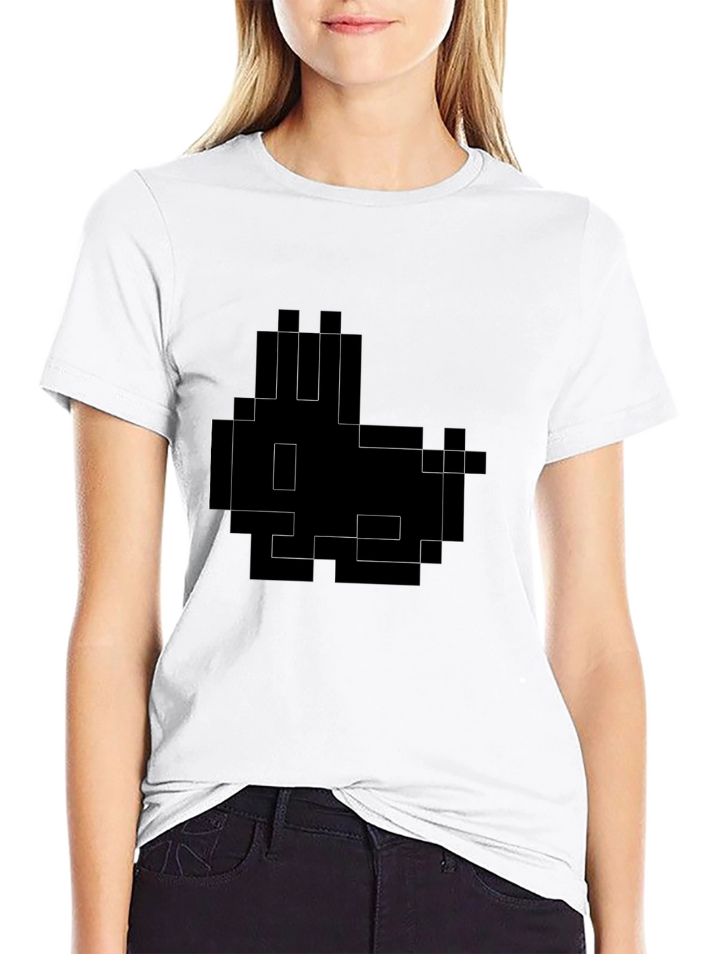 Pixel Rabbit Graphic Tee - Gamer Style