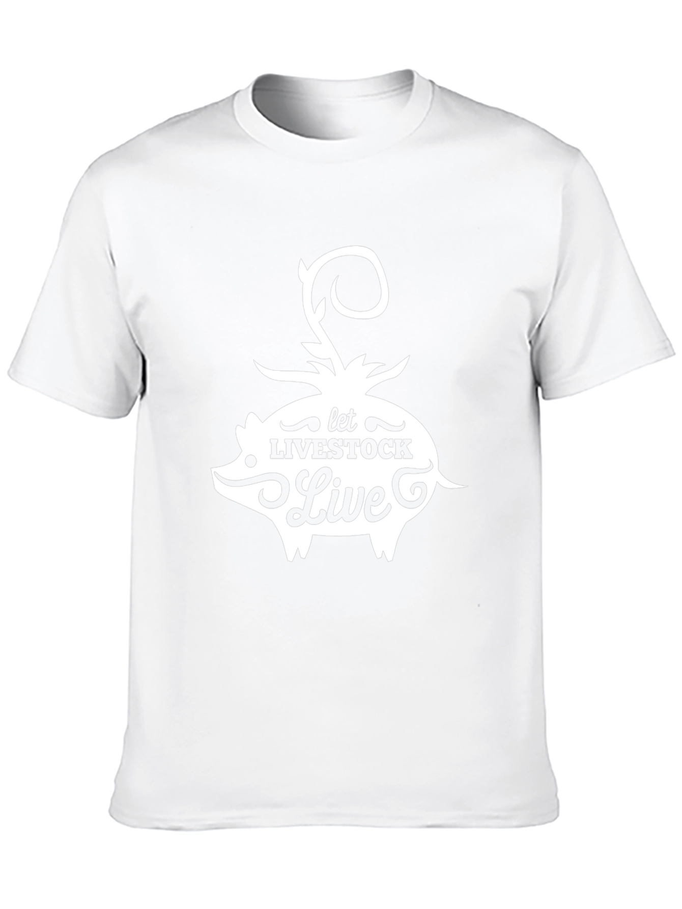 Let Livestock Live Pig Graphic T-Shirt