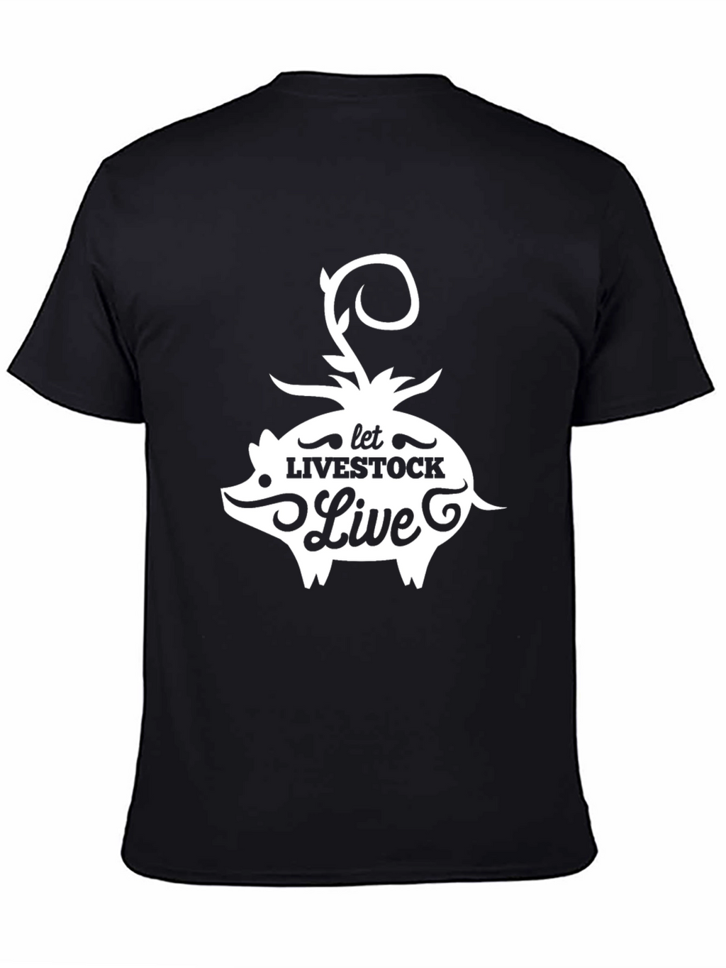 Let Livestock Live Pig Graphic T-Shirt