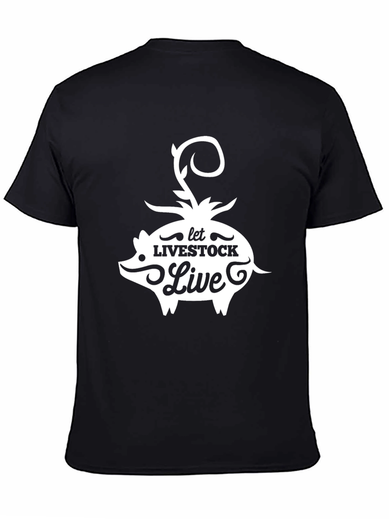 Let Livestock Live Pig Graphic T-Shirt