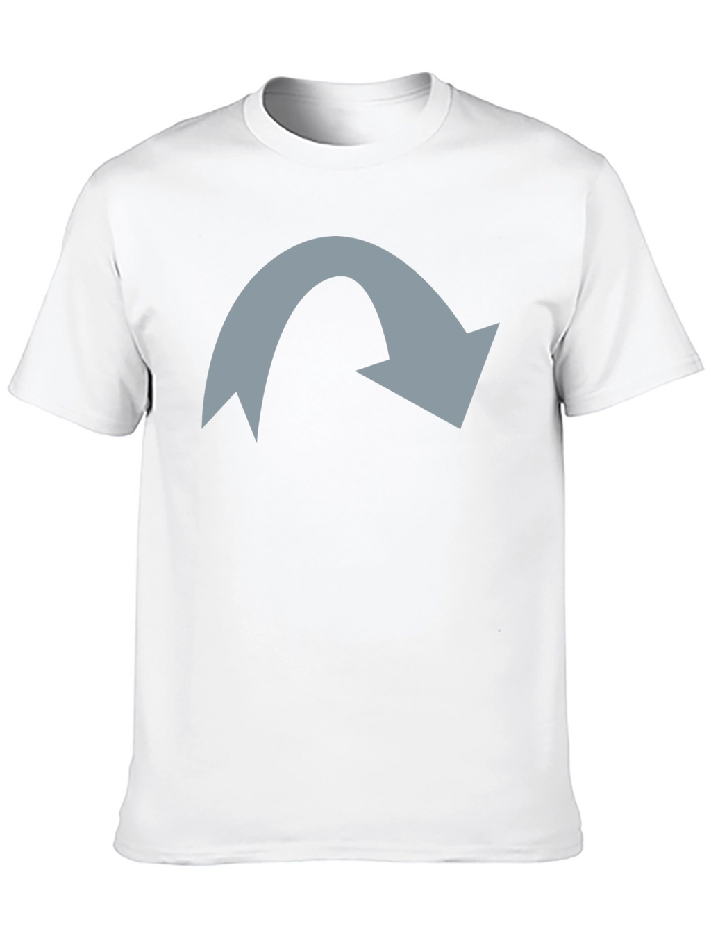 Mens Black T-Shirt with Grey Arrow Graphic