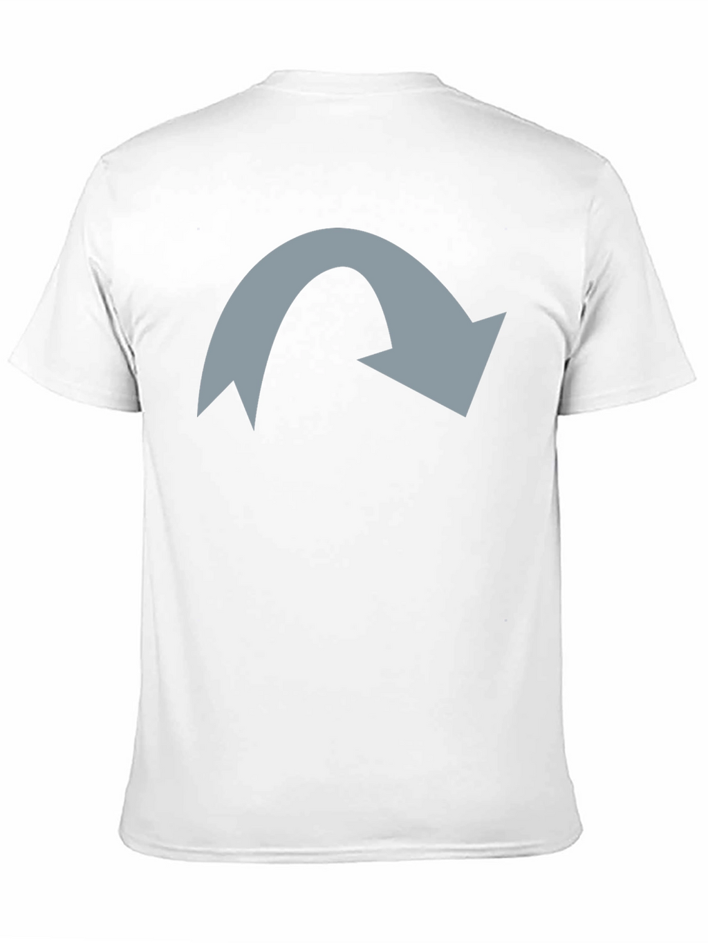 Mens Black T-Shirt with Grey Arrow Graphic