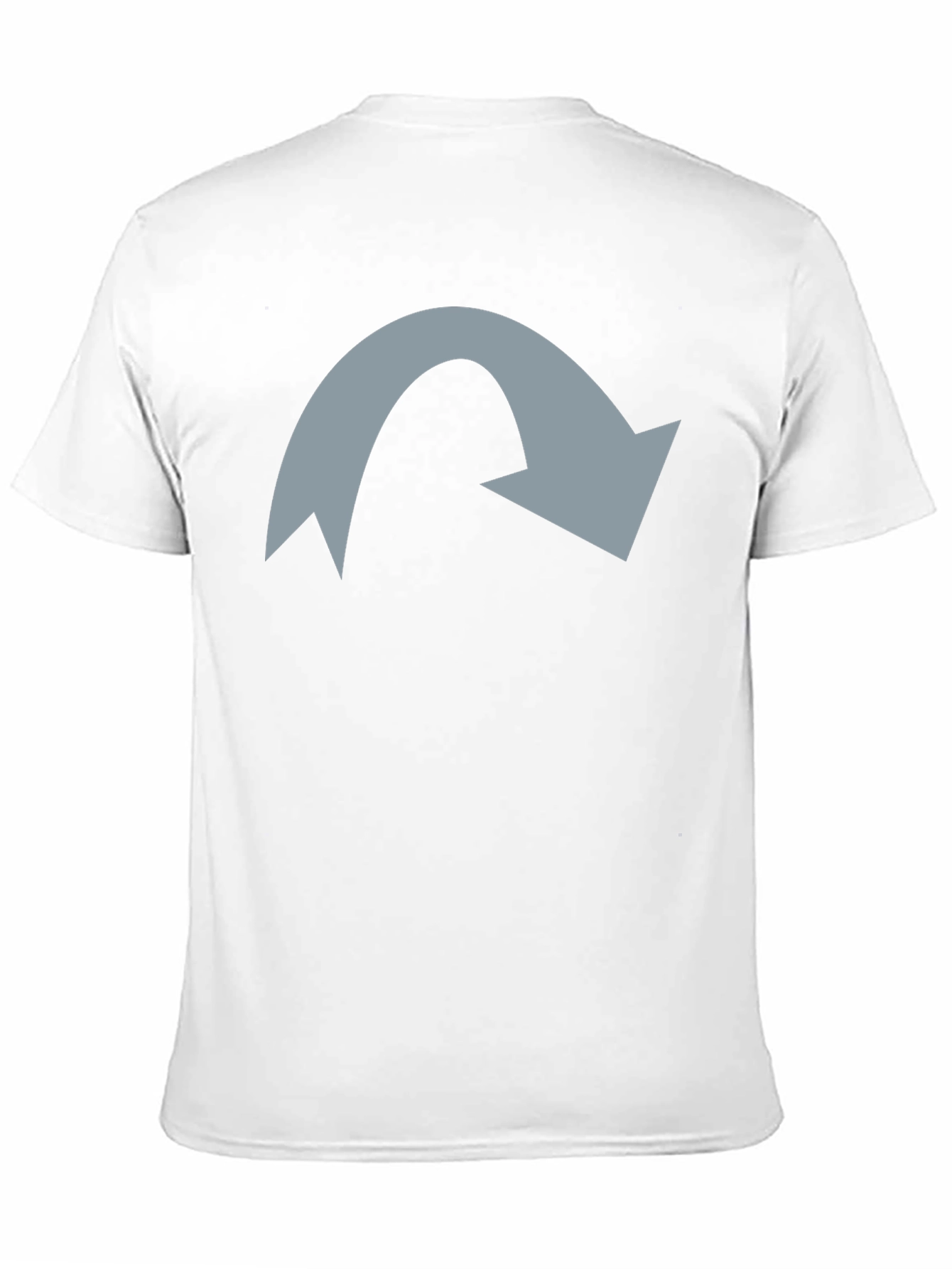 Mens Black T-Shirt with Grey Arrow Graphic